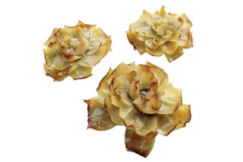 Flor de alcachofa en AOVE